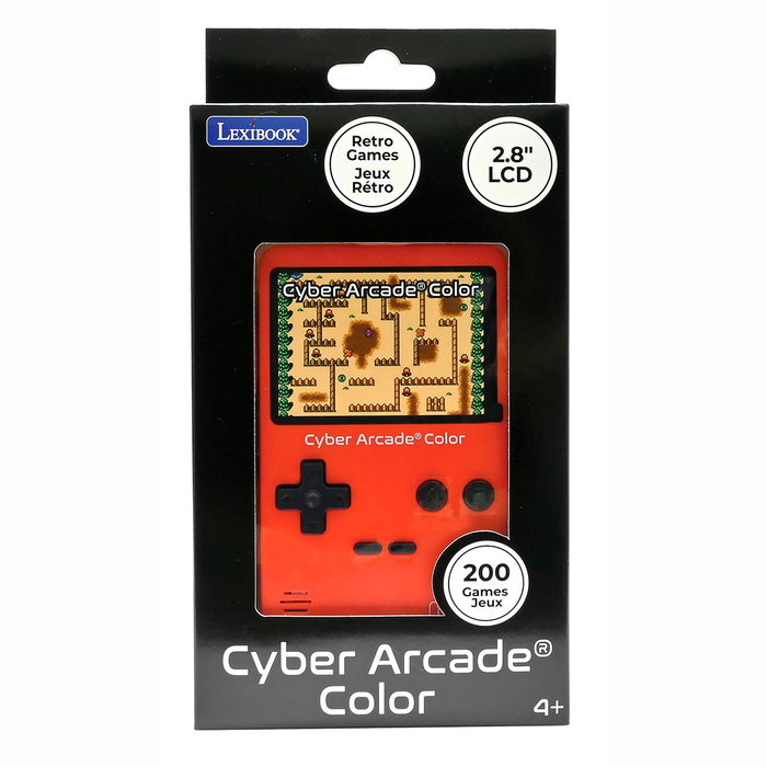 Lexibook Consola Classic Cyber Arcade Jl2389 - 200 juegos retro, niños +4 años