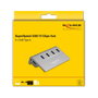 DeLOCK Hub USB 3.2 Gen 2 con 4 Puertos USB Tipo-A Gris