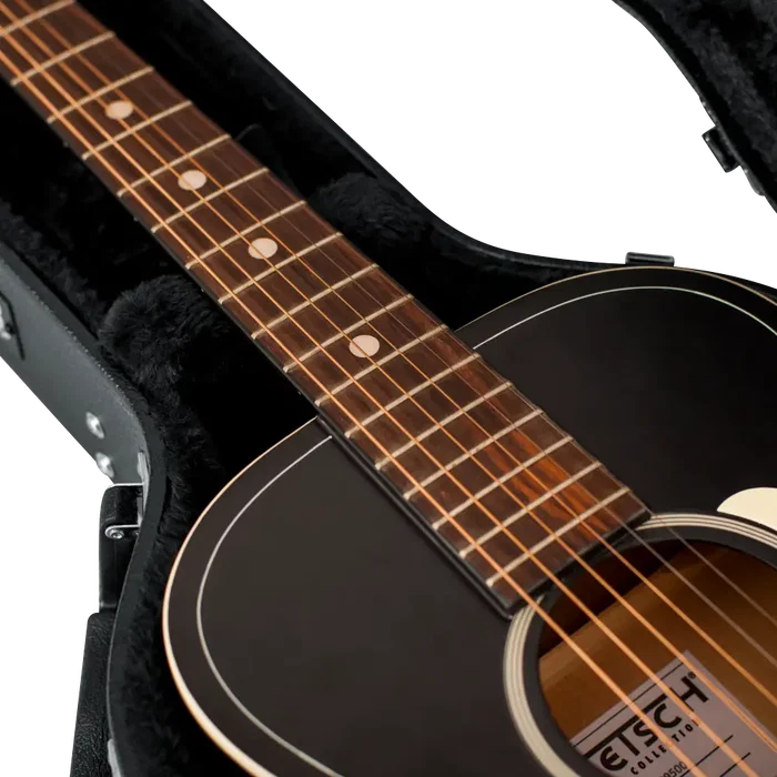Gator Estuche de madera para guitarra acústica de tamaño 3/4 - Negro