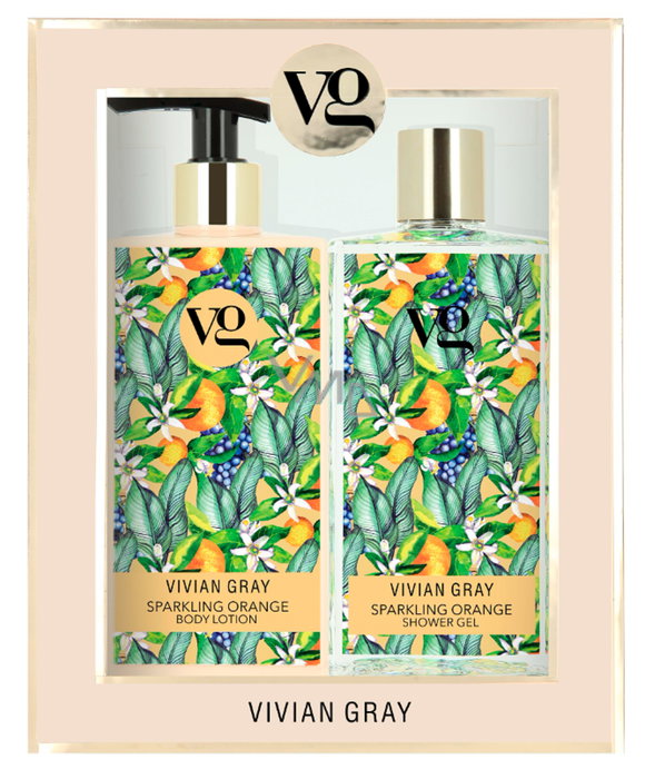 Set Vivian Gray: Sparkling Orange, Cleansing and Hydrating, Shower Gel, For All Skin Types, 350 ml + Sparkling Orange, Hydrating, Body Lotion, 350 ml