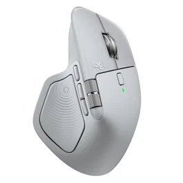 Logitech MX Master 4 Ratón Inalámbrico Ergonómico Respuesta Háptica Desplazamiento Ultrarrápido Carga USB-C Bluetooth Windows macOS Gris Claro 8000 DPI
