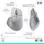 Logitech MX Master 4 Gris Claro