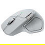 Logitech MX MASTER 4 Ratón Inalámbrico Ergonómico PALE GRAY, Respuesta Háptica, Carga USB-C, Bluetooth, 8000 DPI