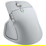 Logitech MX MASTER 4 Ratón Inalámbrico Ergonómico PALE GRAY, Respuesta Háptica, Carga USB-C, Bluetooth, 8000 DPI
