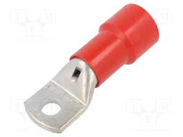 BM GROUP Terminal de anillo tubular aislado M12 rojo