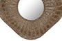 DKD Home Decor Espejo de Ratán 102x102x13,5 cm