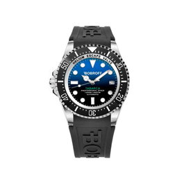 Bobroff BF0003i-BFSTN Reloj Automático de 44mm con Correa de Silicona Negra