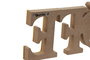 DKD Home Decor Decoración MDF Love/Home 30x2x11 cm