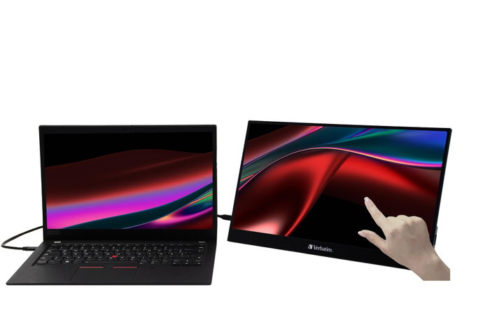 Verbatim PMT-15-4K Monitor Portátil Táctil 15.6 4K UHD Black Verbatim PMT-15-4K Monitor Portátil Táctil 15.6 4K UHD Black