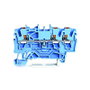 WAGO 2202-1304 Terminal de paso para 3 conductores, 2,5 mm², azul