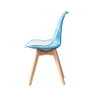 DKD Home Decor Silla Urban Azul Blanco 47 x 81 x 54 cm (4 Unidades)