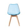 DKD Home Decor Silla Urban Azul Blanco 47 x 81 x 54 cm (4 Unidades)