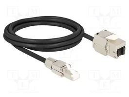 DeLOCK Cable de Red RJ45 Cat.6A 2m Macho a Keystone Hembra