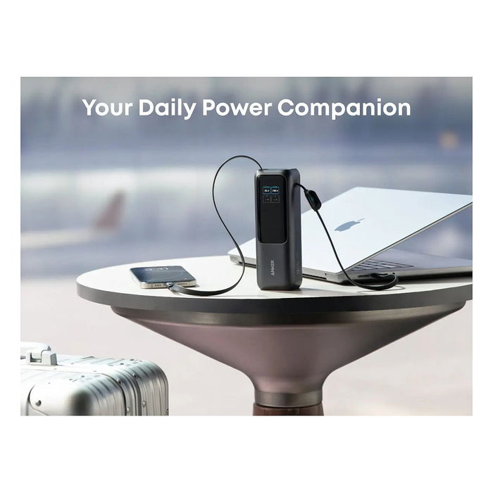 Anker PowerBank 25.000mAh 165W 3x 100W USB-C 1x USB-A con Smart Display A1695H11 negro