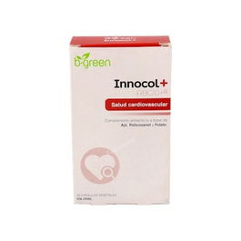 B.GREEN Innocol+ 30 Cápsulas Veganas - Complemento Cardiovascular con Ajo Negro, Policosanol y Folatos