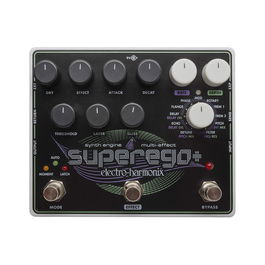 EHX Superego Plus Pedal Sintetizador con Efectos Incluye Fuente de Alimentación 9,6DC-200 PSU