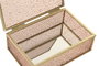 DKD Home Decor Joyero Shabby Lazos Rosas 11 x 6 x 15 cm (4 Unidades)