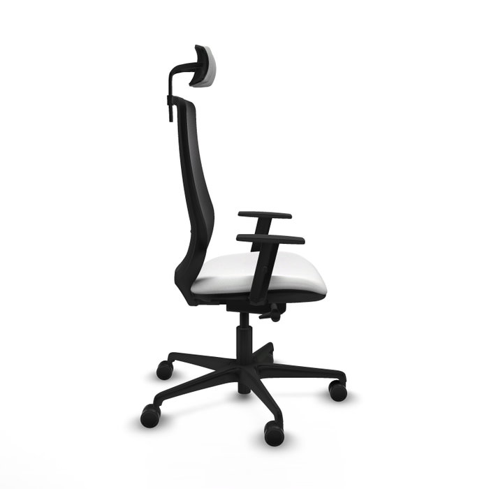 PIQUERAS Y CRESPO Silla de oficina Mardos con mecanismo Sincro/Traslack Blanco/Negro