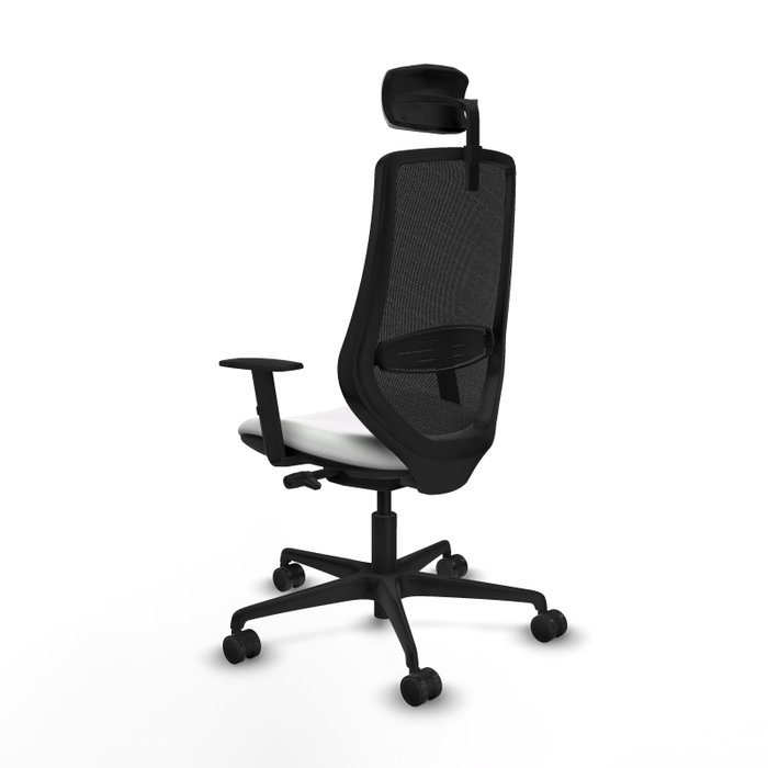 PIQUERAS Y CRESPO Silla de oficina Mardos con mecanismo Sincro/Traslack Blanco/Negro