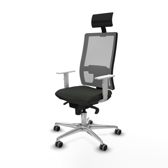 PIQUERAS Y CRESPO Silla de oficina Horna con mecanismo Sincro, Gris y Negro PIQUERAS Y CRESPO Silla de oficina Horna con mecanismo Sincro, Gris y Negro