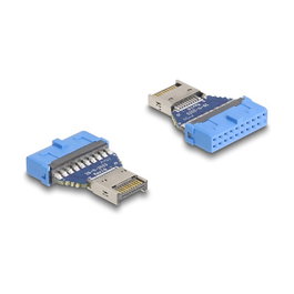 DeLOCK Adaptador USB de 5 Gbps de cabezal de pines hembra a interno USB Tipo-E Key A macho
