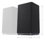 Sharp CP-AWS2001 Altavoces Traseros Inalámbricos (Par) Negro