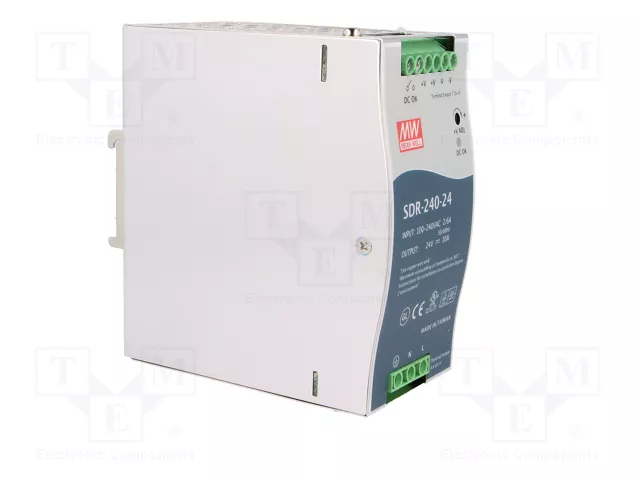 MEAN WELL SDR-240-24 240W 24VDC 10A Carril DIN