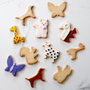 Lily Cook Cortadores de Galletas de Acero Inoxidable con Formas de Animales: Gato, Jirafa, Vaca, Ardilla, Mariposa y Perro