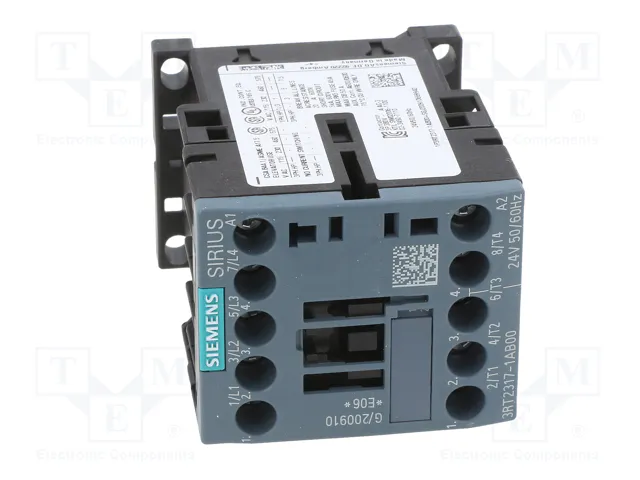 SIEMENS 3RT2317-1AB00 Contactor 4-polar 12A 24V AC SIEMENS 3RT2317-1AB00 Contactor 4-polar 12A 24V AC