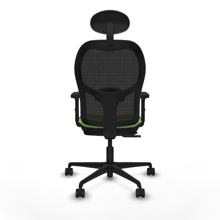 PIQUERAS Y CRESPO Silla de oficina Jorquera con mecanismo Sincro/Traslack, color Pistacho y Negro