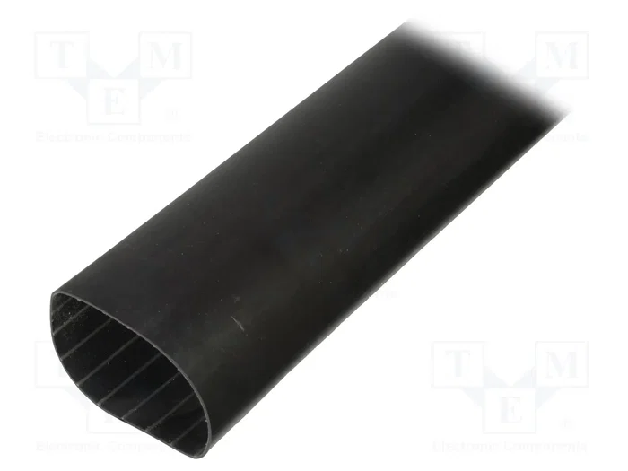HELLERMANNTYTON Tubo termoretráctil con pegamento 75mm 1m negro HELLERMANNTYTON Tubo termoretráctil con pegamento 75mm 1m negro