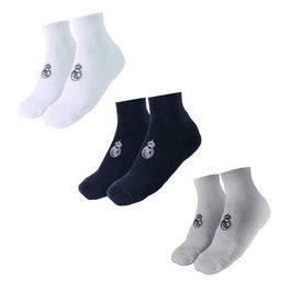 Cerdá Pack de 3 Calcetines Real Madrid - Talla Calzado 31-34
