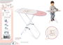 Decuevas Planchador Plegable Funny Rosa, Altura Regulable, 63x72x25 cm