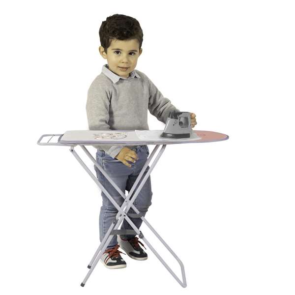 Decuevas Planchador Plegable Funny Rosa, Altura Regulable, 63x72x25 cm