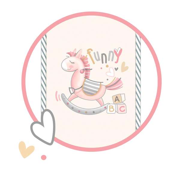 Decuevas Planchador Plegable Funny Color Rosa 63x72x25 cm Altura Regulable Metal Plástico Poliester para Niños