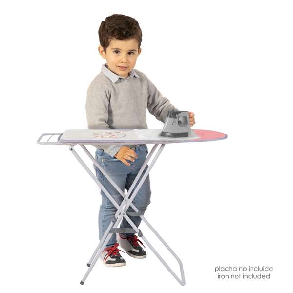 Decuevas Planchador Plegable Funny Color Rosa 63x72x25 cm Altura Regulable Metal Plástico Poliester para Niños