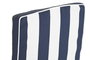 DKD Home Decor Cojín Silla Terraza Y Jardin Azul Marino Blanco 42 x 5 x 115 cm