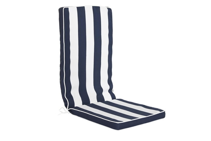 DKD Home Decor Cojín Silla Terraza Y Jardin Azul Marino Blanco 42 x 5 x 115 cm DKD Home Decor Cojín Silla Terraza Y Jardin Azul Marino Blanco 42 x 5 x 115 cm