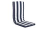 DKD Home Decor Cojín Silla Terraza Y Jardin Azul Marino Blanco 42 x 5 x 115 cm