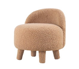 Atelier Del Sofa 3342 - Puf de Piel Sintética Marrón, Diseño Elegante y Cómodo para el Hogar