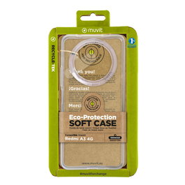 muvit for change funda compatible con Xiaomi Redmi A3 4G transparente