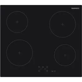 Daewoo BH6VTF27BNM Placa Vitrocerámica 4 fuegos 60 cm Negro