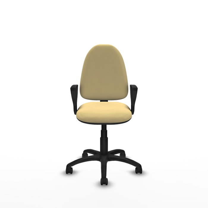PIQUERAS Y CRESPO Silla de oficina Aýna en color Crema con Brazos Fijos