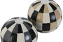 DKD Home Decor Bola de Decoración Hueso Multicolor 10x10x10 cm (Surtido de 2)