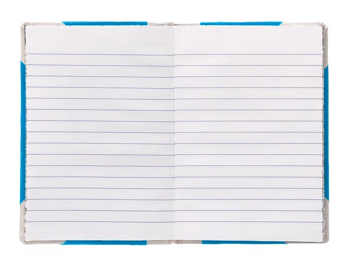 Fernandes Libro Cartone Cosido Din A5+ Rayado Horizontal 50 Hojas 100 gr Azul