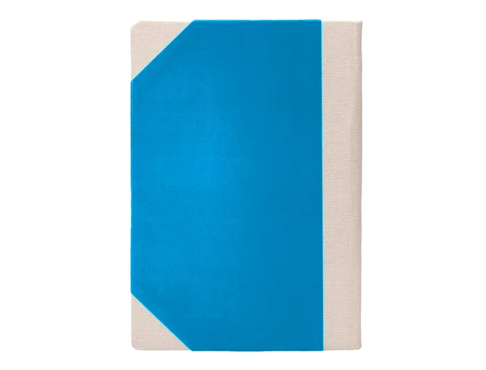 Fernandes Libro Cartone Cosido Din A5+ Rayado Horizontal 50 Hojas 100 gr Azul