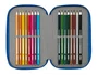 Safta Plumier Escolar Miffy Bunny, 37 Piezas, Triple Cremallera, 3 Compartimentos, Dimensiones 195x125x55 mm