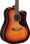 Eko Guitarra Acústica Dreadnought Ranger 6 A/E Cutaway Electroacústica - Brown Sunburst