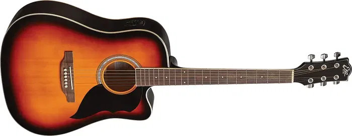 Eko Guitarra Acústica Dreadnought Ranger 6 A/E Cutaway Electroacústica - Brown Sunburst
