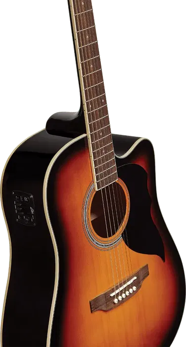 Eko Guitarra Acústica Dreadnought Ranger 6 A/E Cutaway Electroacústica - Brown Sunburst